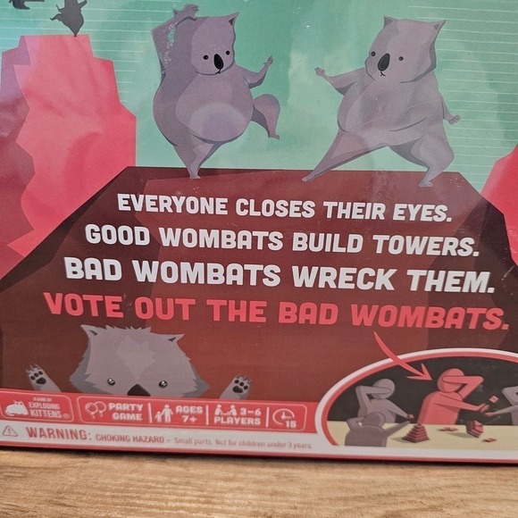 Hand to Hand Wombat Game Party Funny Group Game Night Family Building Deception - Picture 3 of 8